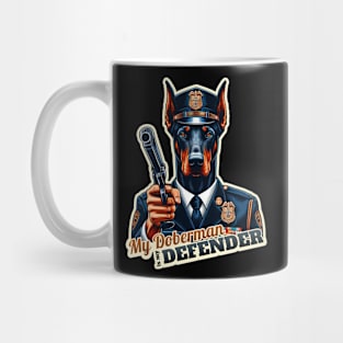 Doberman Police Mug